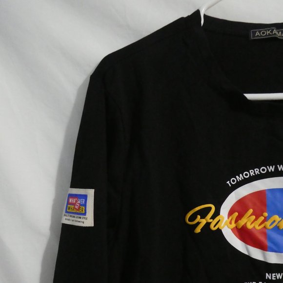 AOKAMA | xxl 185/100A | Long Sleeve Graphic Shirt | NWOT - Picture 3 of 16